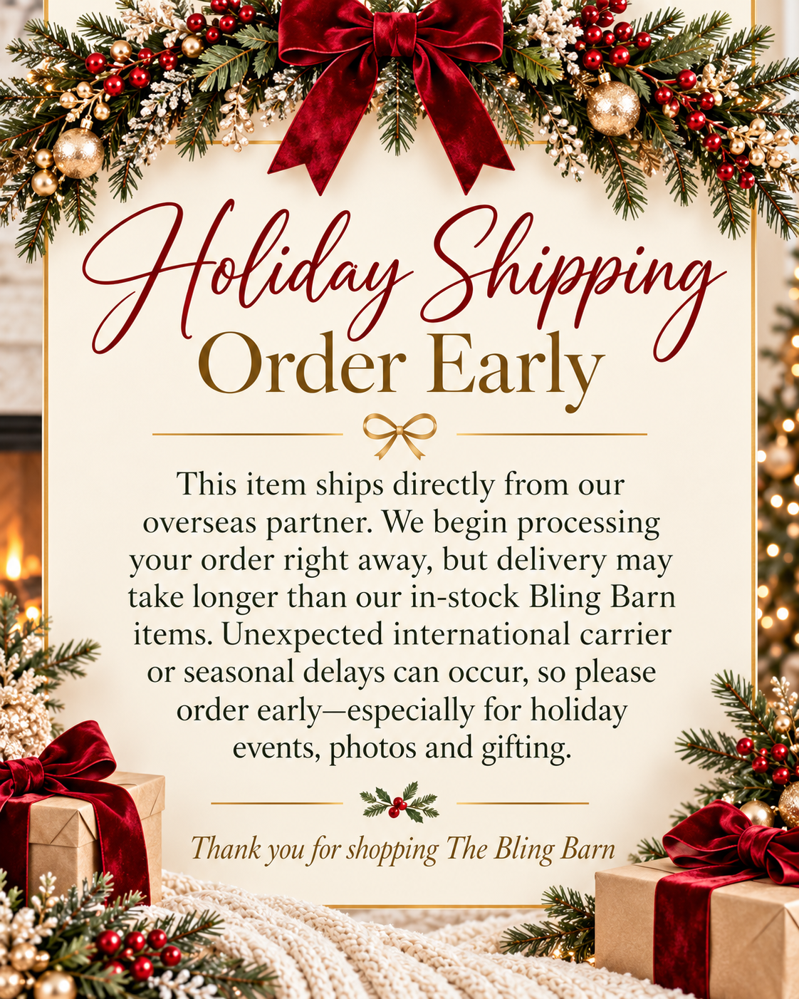 Wrapped in Christmas Bow Pajama Set