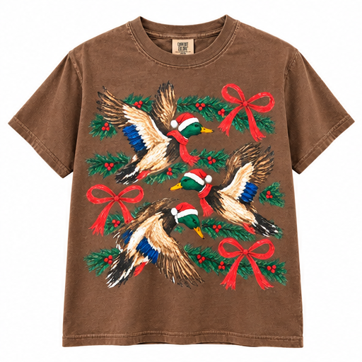 Ducks and Holly Tee/Long Sleeve