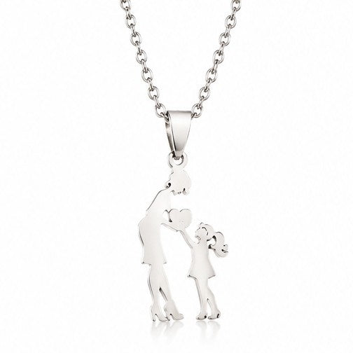 Just My Mom & Me Necklace In Silver