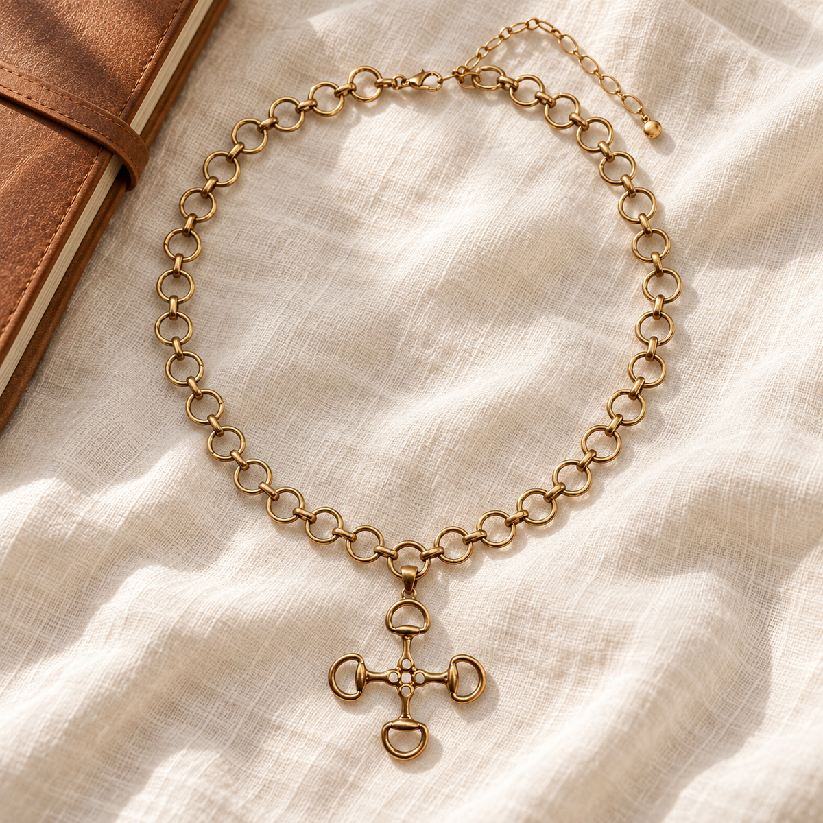 Saddle & Shore Gold-Tone Snaffle Bit Necklace