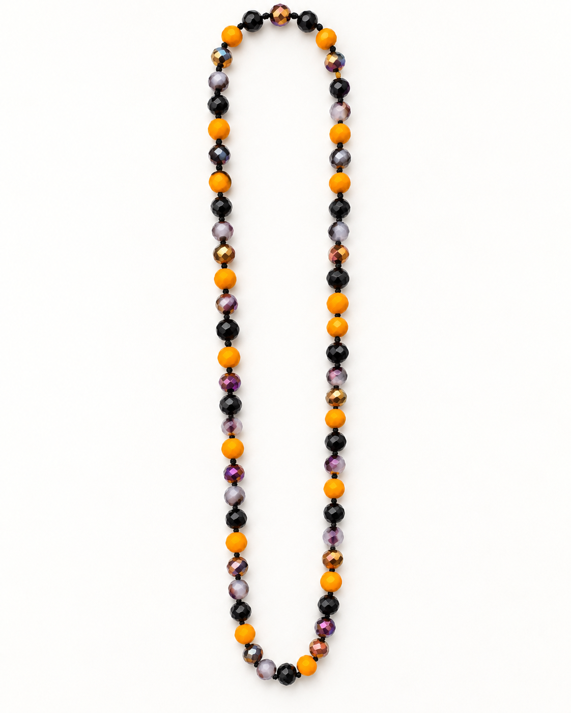 Harvest Moon Long Beaded Wrap Necklace