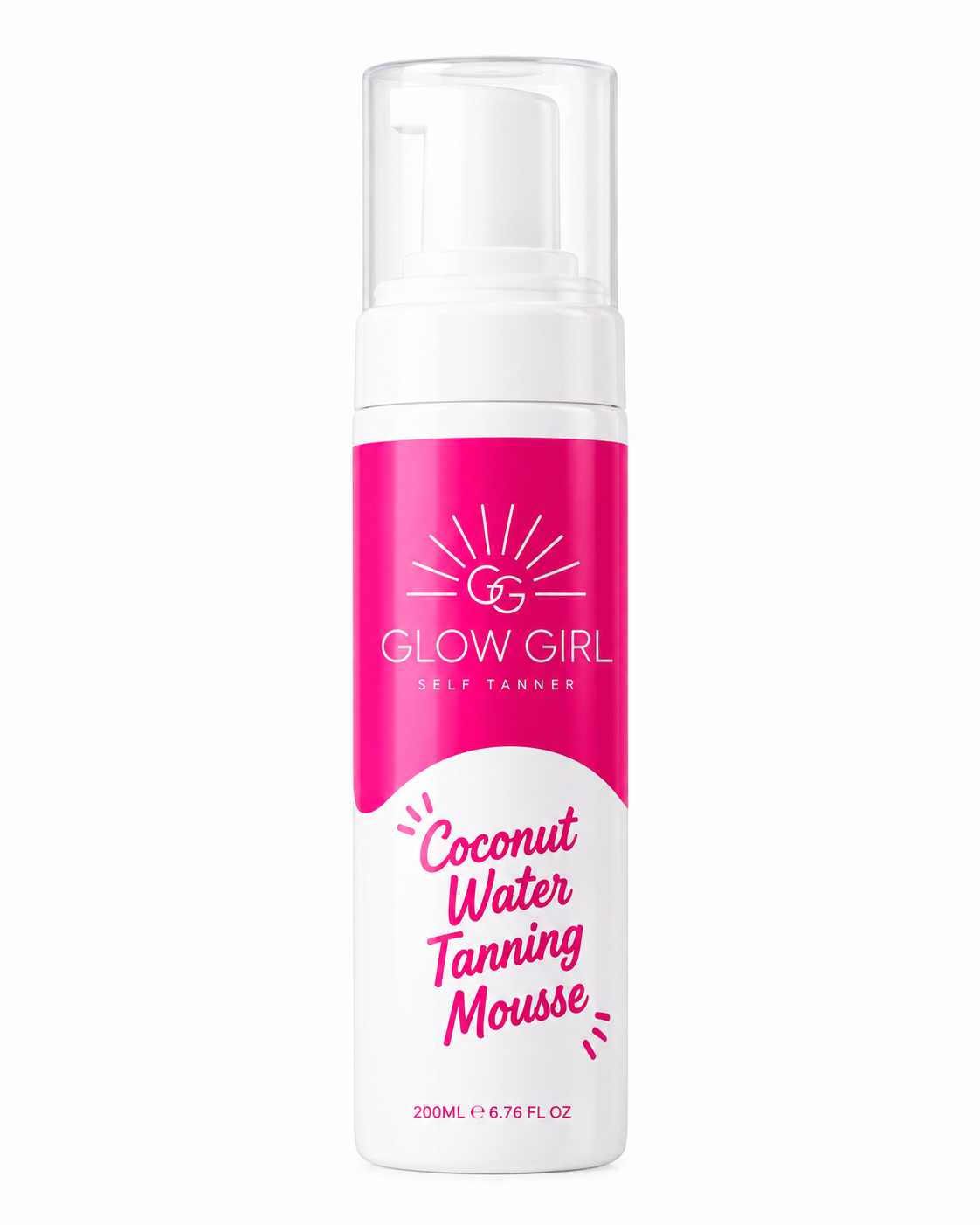 Glow Girl Coconut Water Self-Tanning Mousse | Hydrating Dark Tan