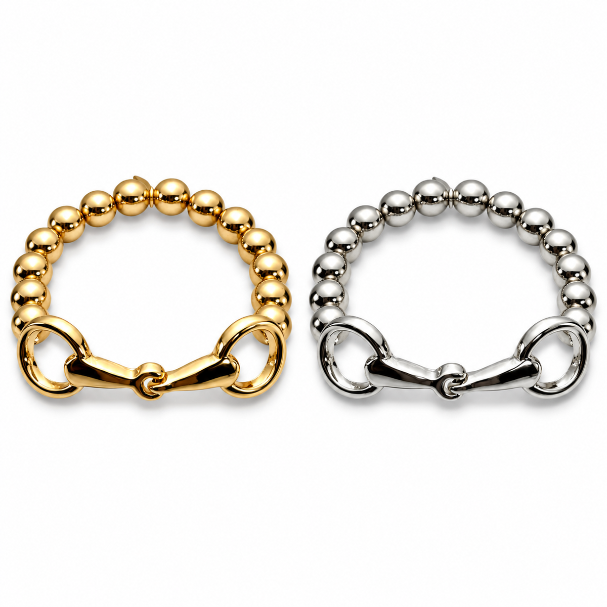 Golden Reins Snaffle Bit Stretch Bracelet