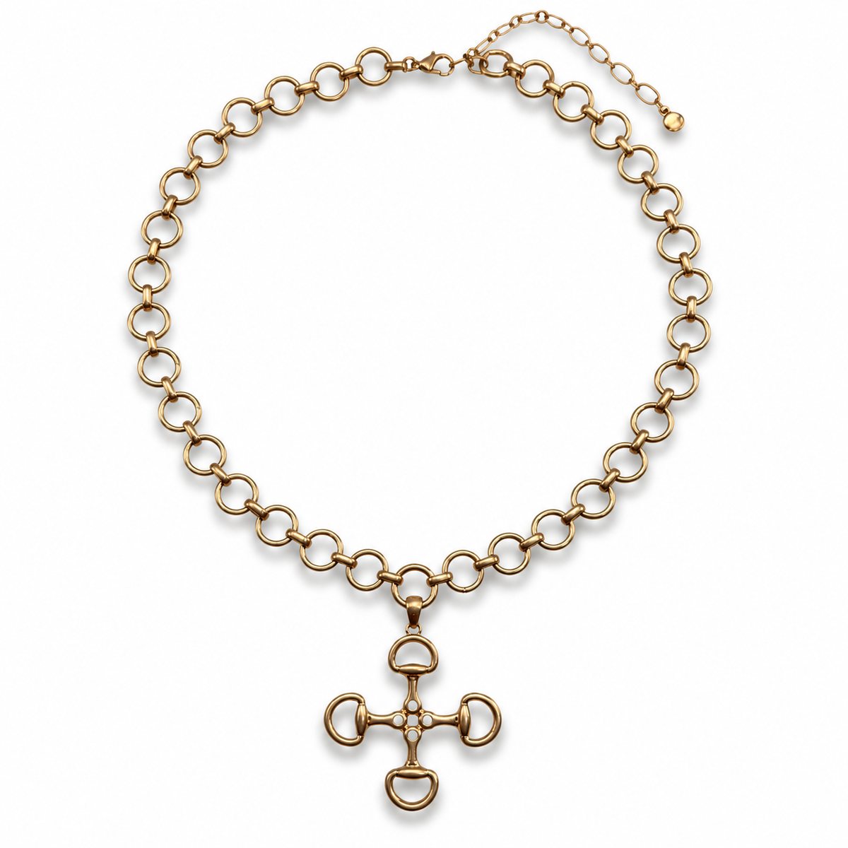 Saddle & Shore Gold-Tone Snaffle Bit Necklace