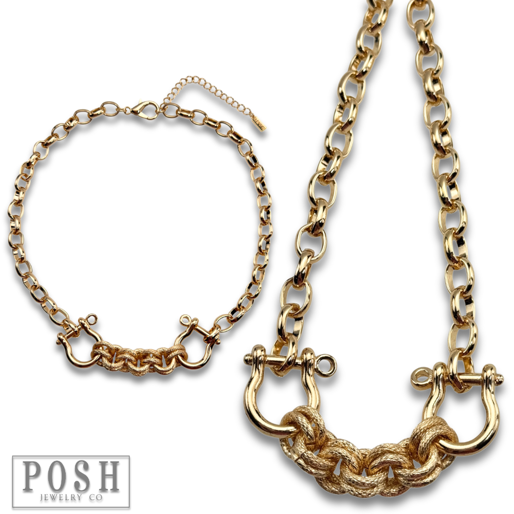 Equestrian Chunky Link Necklace
