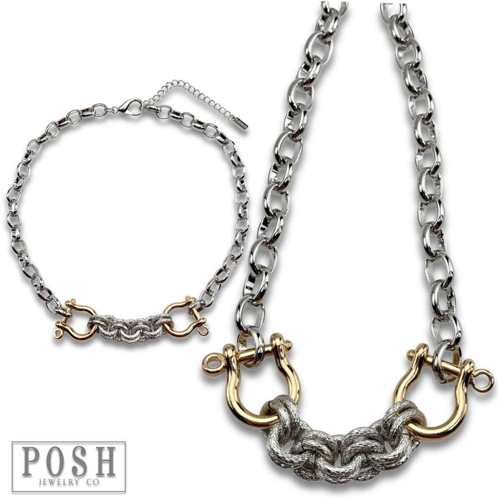 Equestrian Chunky Link Necklace