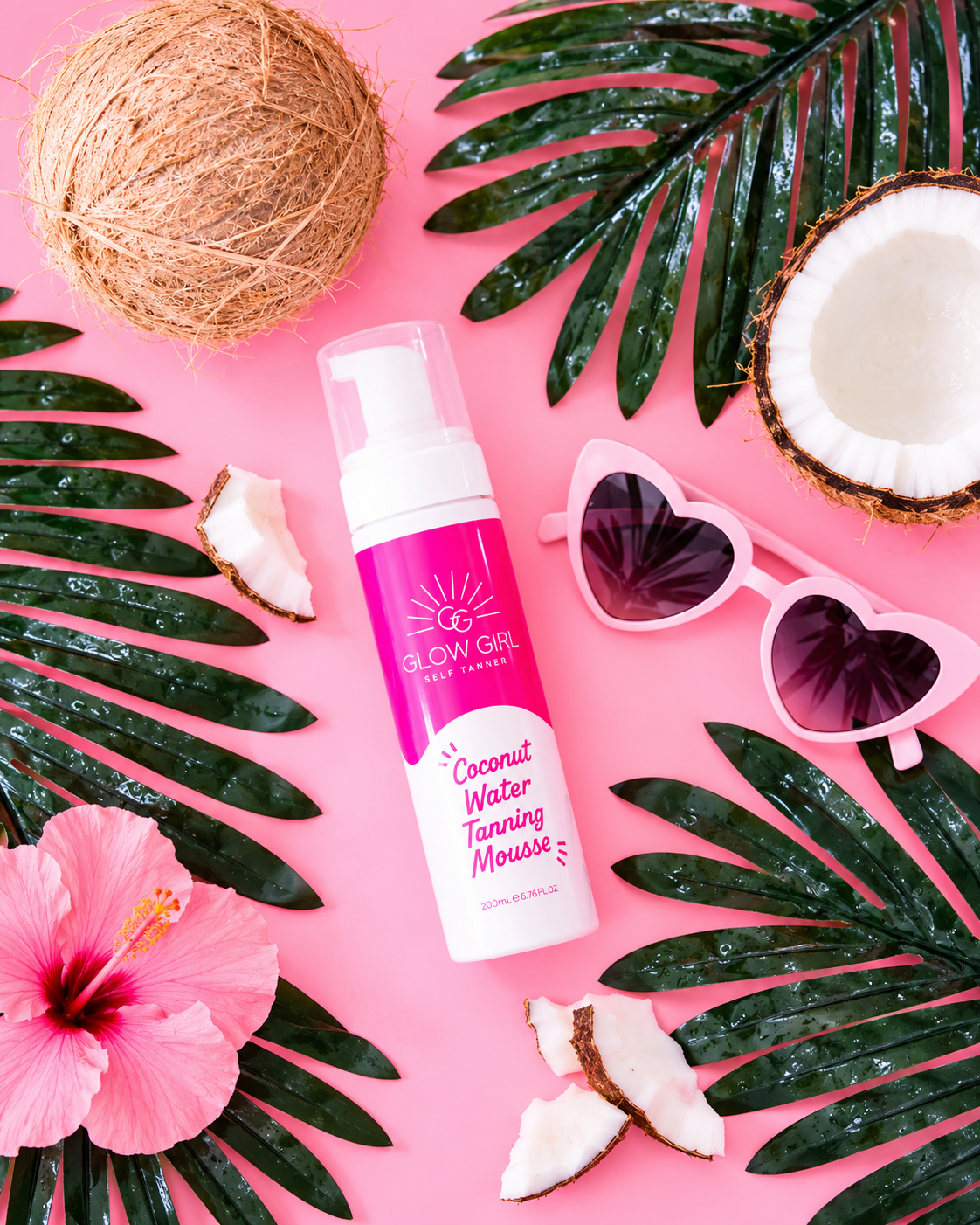 Glow Girl Coconut Water Self-Tanning Mousse | Hydrating Dark Tan
