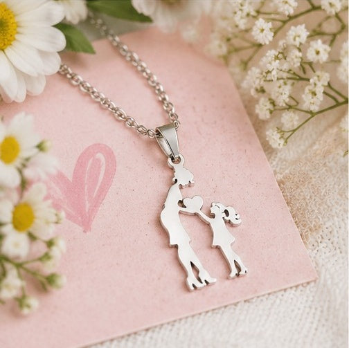 Just My Mom & Me Necklace In Silver