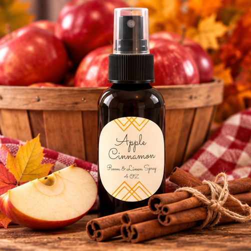 Apple Cinnamon Room & Linen Spray | Double-Scented 4 oz