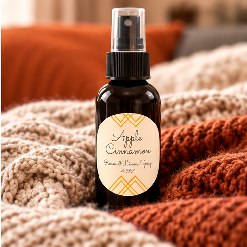 Apple Cinnamon Room & Linen Spray | Double-Scented 4 oz
