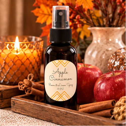 Apple Cinnamon Room & Linen Spray | Double-Scented 4 oz