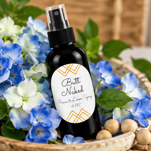 Butt Naked Room & Linen Spray | Tropical Pineapple, Peach & Coconut – 4 oz
