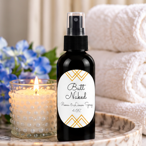 Butt Naked Room & Linen Spray | Tropical Pineapple, Peach & Coconut – 4 oz