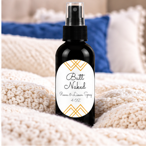 Butt Naked Room & Linen Spray | Tropical Pineapple, Peach & Coconut – 4 oz