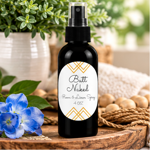 Butt Naked Room & Linen Spray | Tropical Pineapple, Peach & Coconut – 4 oz