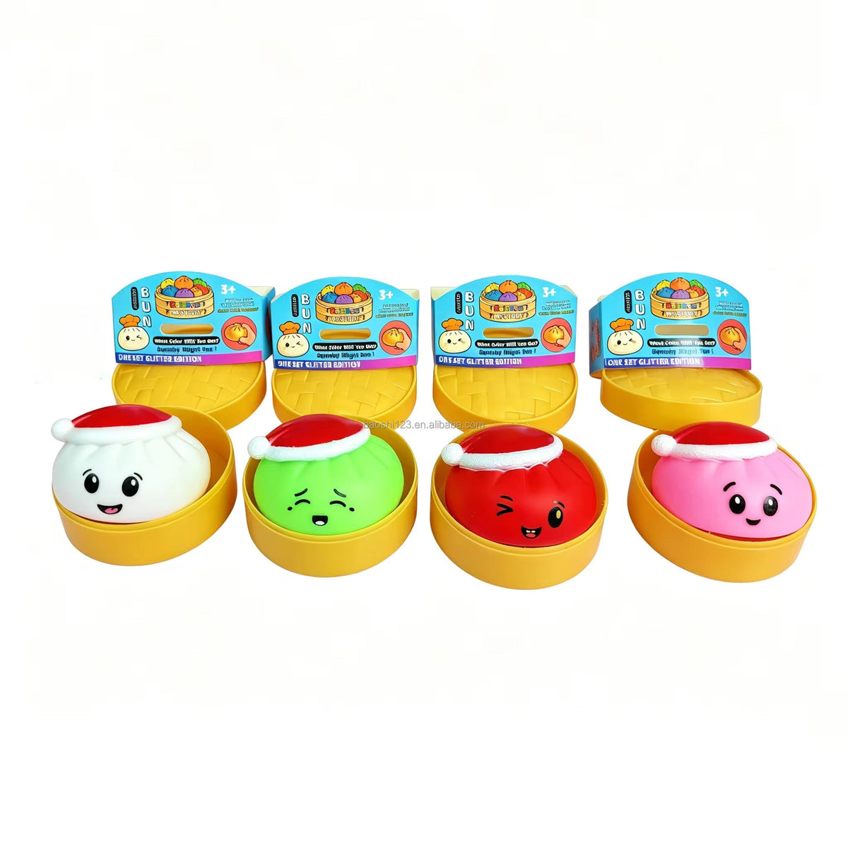 Christmas Squeaky Dumpling Squishy Toy – Mystery Color