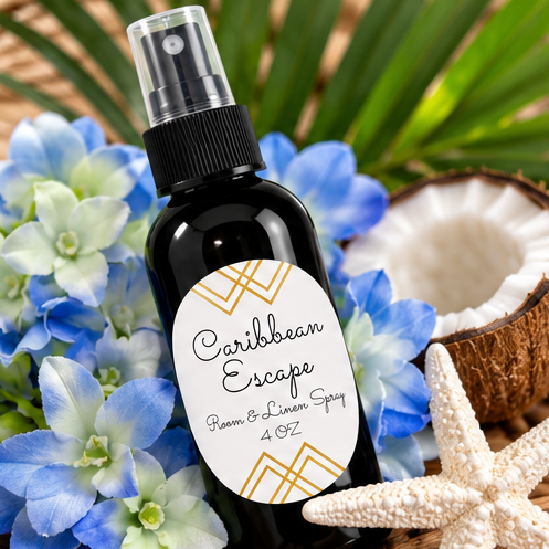 Caribbean Escape Room & Linen Spray | Tropical Home Fragrance – 4 oz