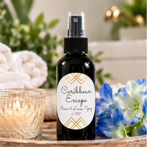 Caribbean Escape Room & Linen Spray | Tropical Home Fragrance – 4 oz