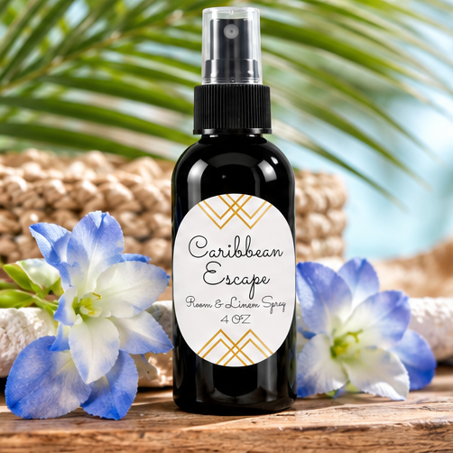 Caribbean Escape Room & Linen Spray | Tropical Home Fragrance – 4 oz