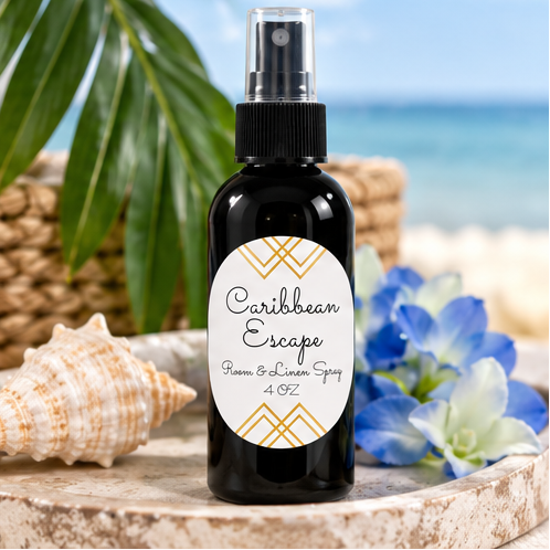 Caribbean Escape Room & Linen Spray | Tropical Home Fragrance – 4 oz