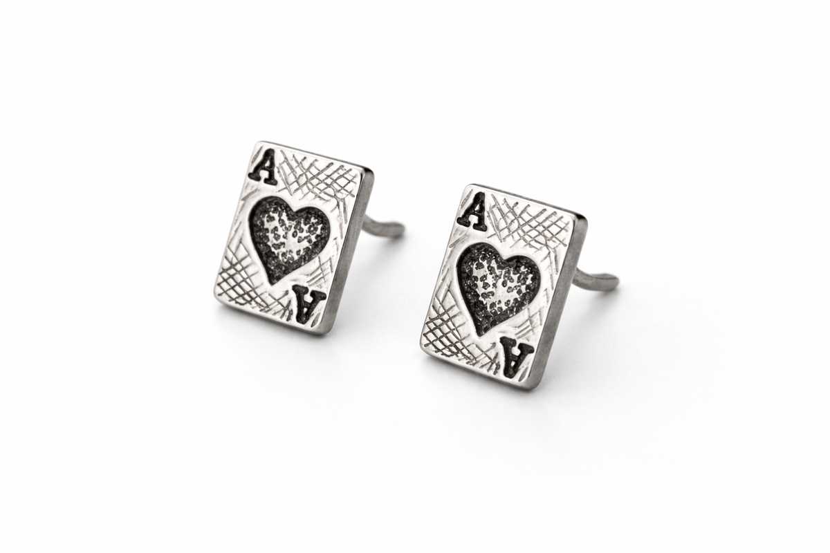 High Stakes Heart Stud Earrings