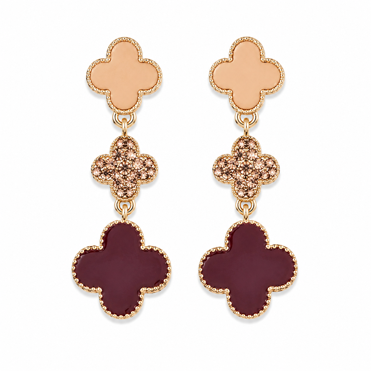 Bordeaux Bloom Earrings