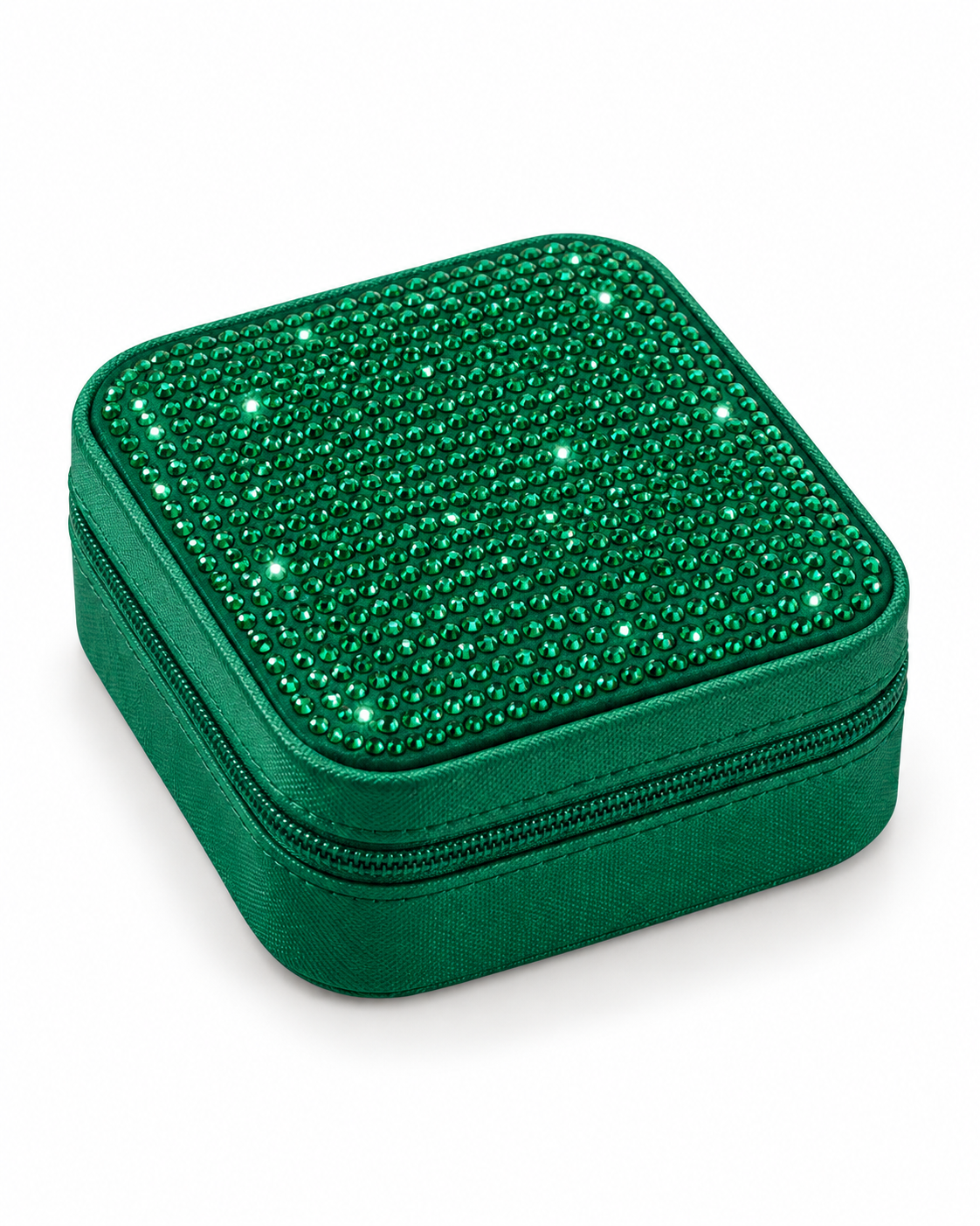 Sparkle & Go Rhinestone Travel Jewelry Organizer Case