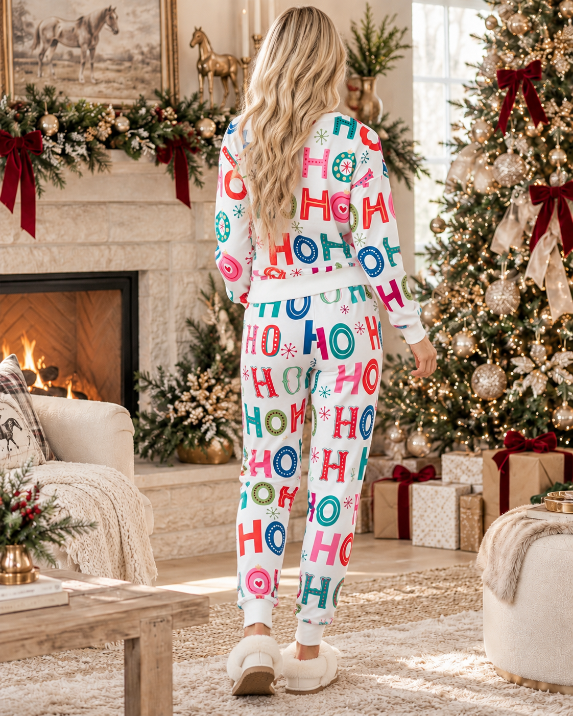 Merry Everything Wide-Leg Holiday Pajama Set