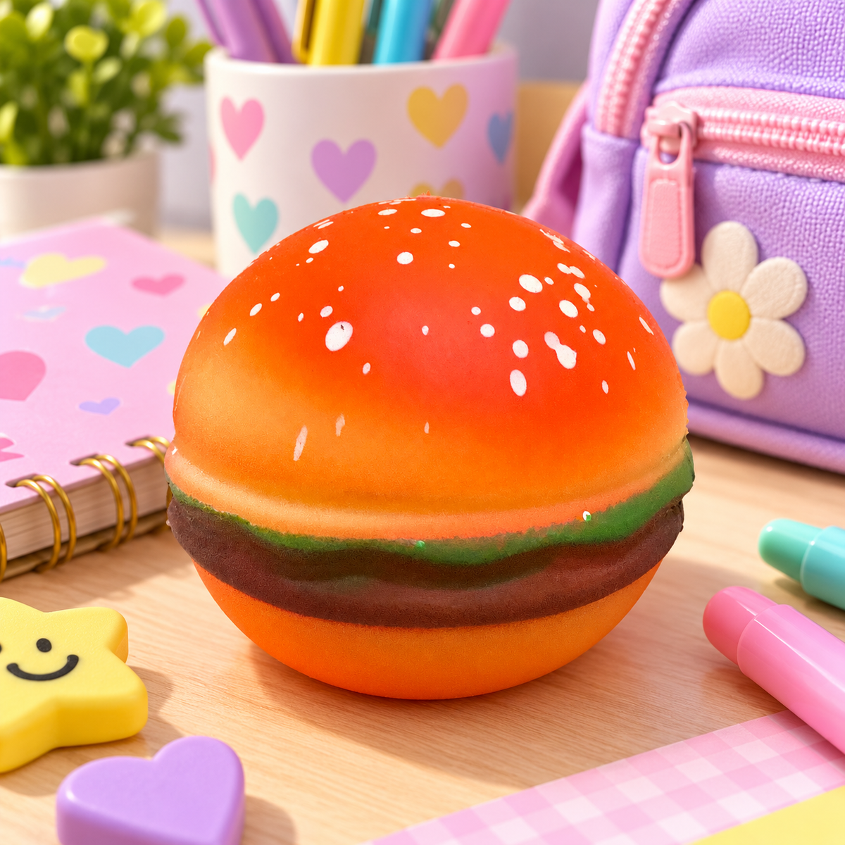 Squishy Hamburger Fidget Toy | Squeeze It, Don’t Eat It!