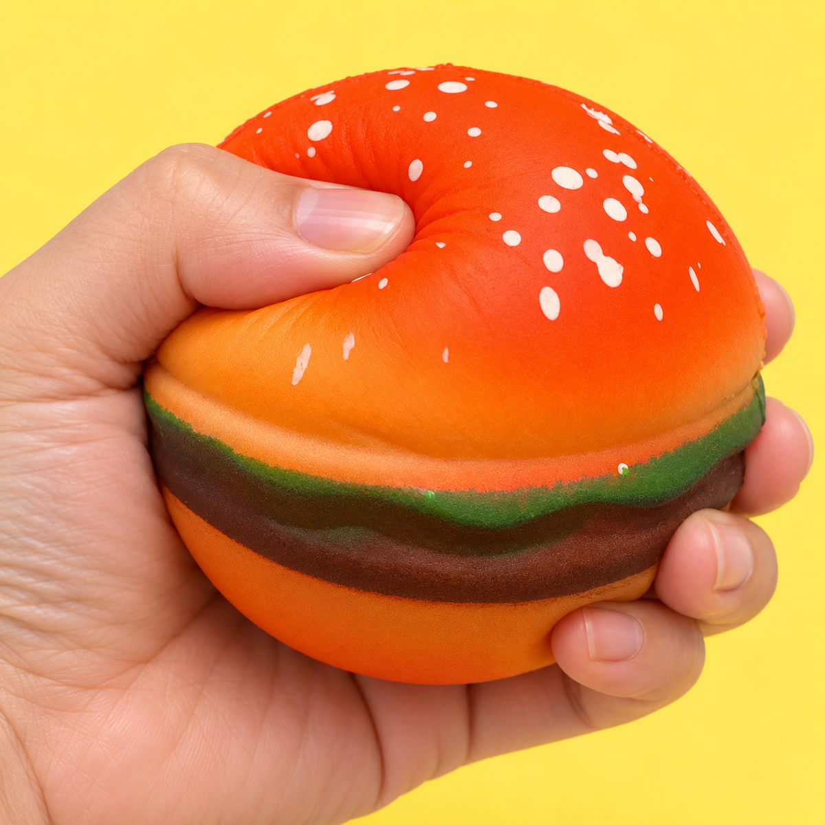 Squishy Hamburger Fidget Toy | Squeeze It, Don’t Eat It!