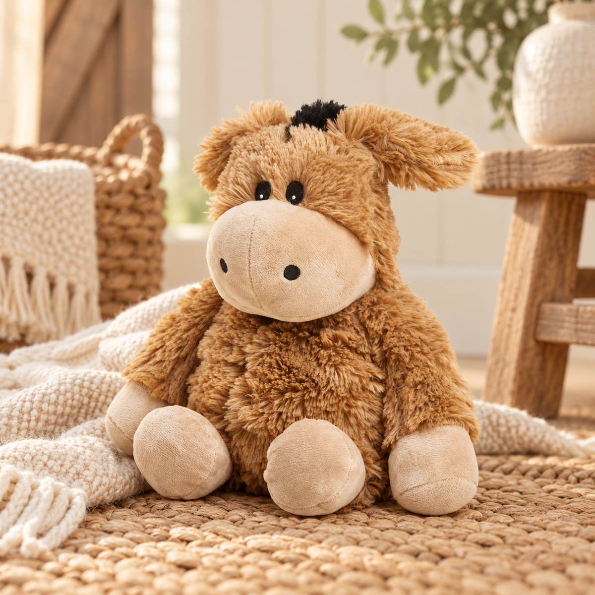 Warmies® Large Donkey | 13" Microwavable Lavender Plush
