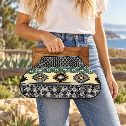 The Palm Springs Social Geometric Clutch | Mint & Lemon