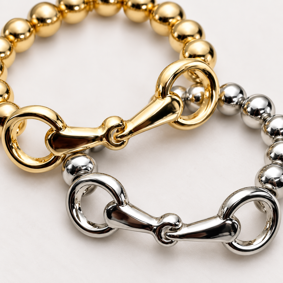Golden Reins Snaffle Bit Stretch Bracelet