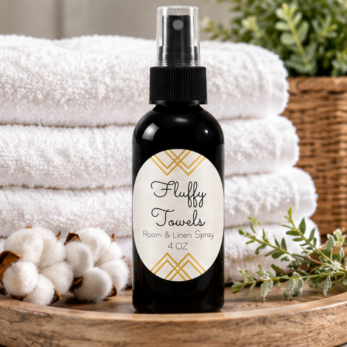 Fluffy Towels Room & Linen Spray | Fresh Clean Laundry Scent – 4 oz