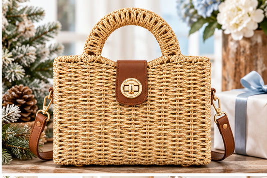 Harbor Weave Mini Satchel | Structured Crossbody Bag