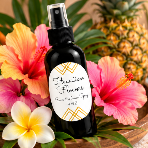 Hawaiian Flowers Room & Linen Spray | Tropical Fruit & Floral – 4 oz