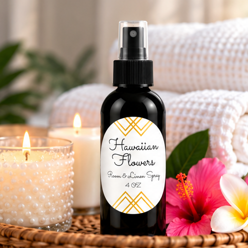 Hawaiian Flowers Room & Linen Spray | Tropical Fruit & Floral – 4 oz