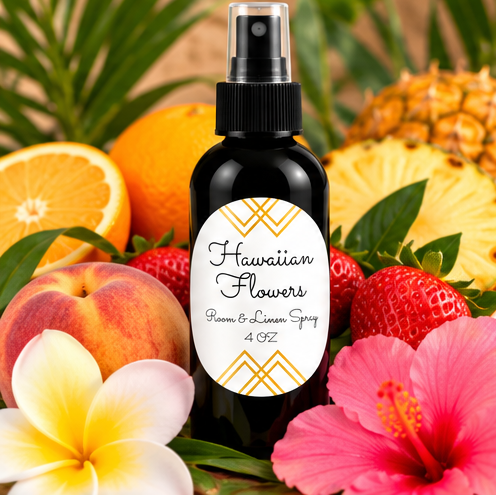 Hawaiian Flowers Room & Linen Spray | Tropical Fruit & Floral – 4 oz