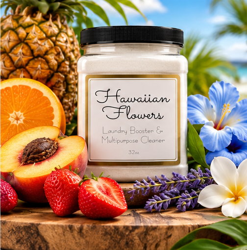 Hawaiian Flowers Laundry Booster & Multipurpose Cleaner | 32 oz