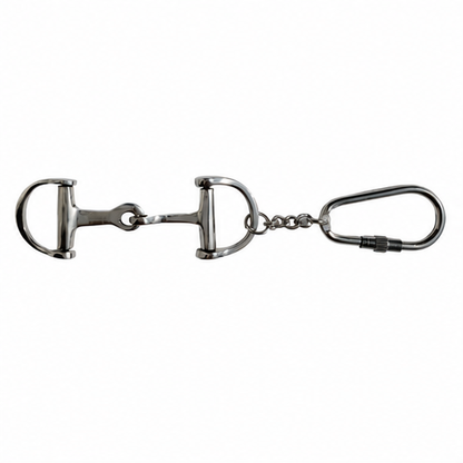 Huntley Equestrian Silver D-Bit Horse Bit Keychain