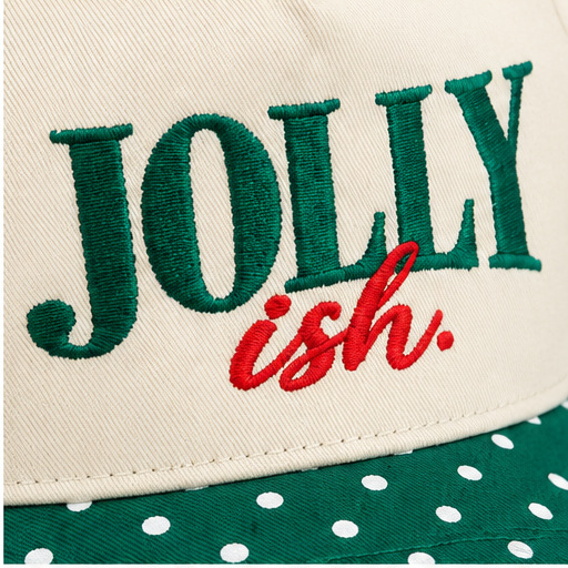 Jollyish Polka Dot Christmas Snapback Hat