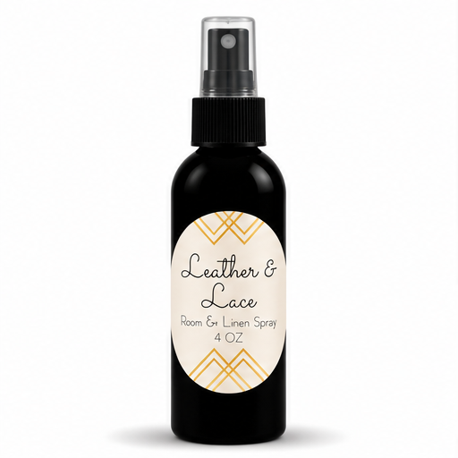 Leather & Lace Room & Linen Spray | Warm Leather & Amber 4 oz