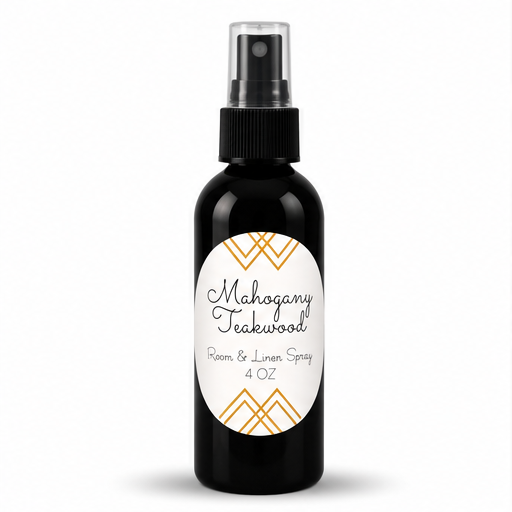 Mahogany Teakwood Room & Linen Spray | Warm Woodsy Home Fragrance – 4 oz