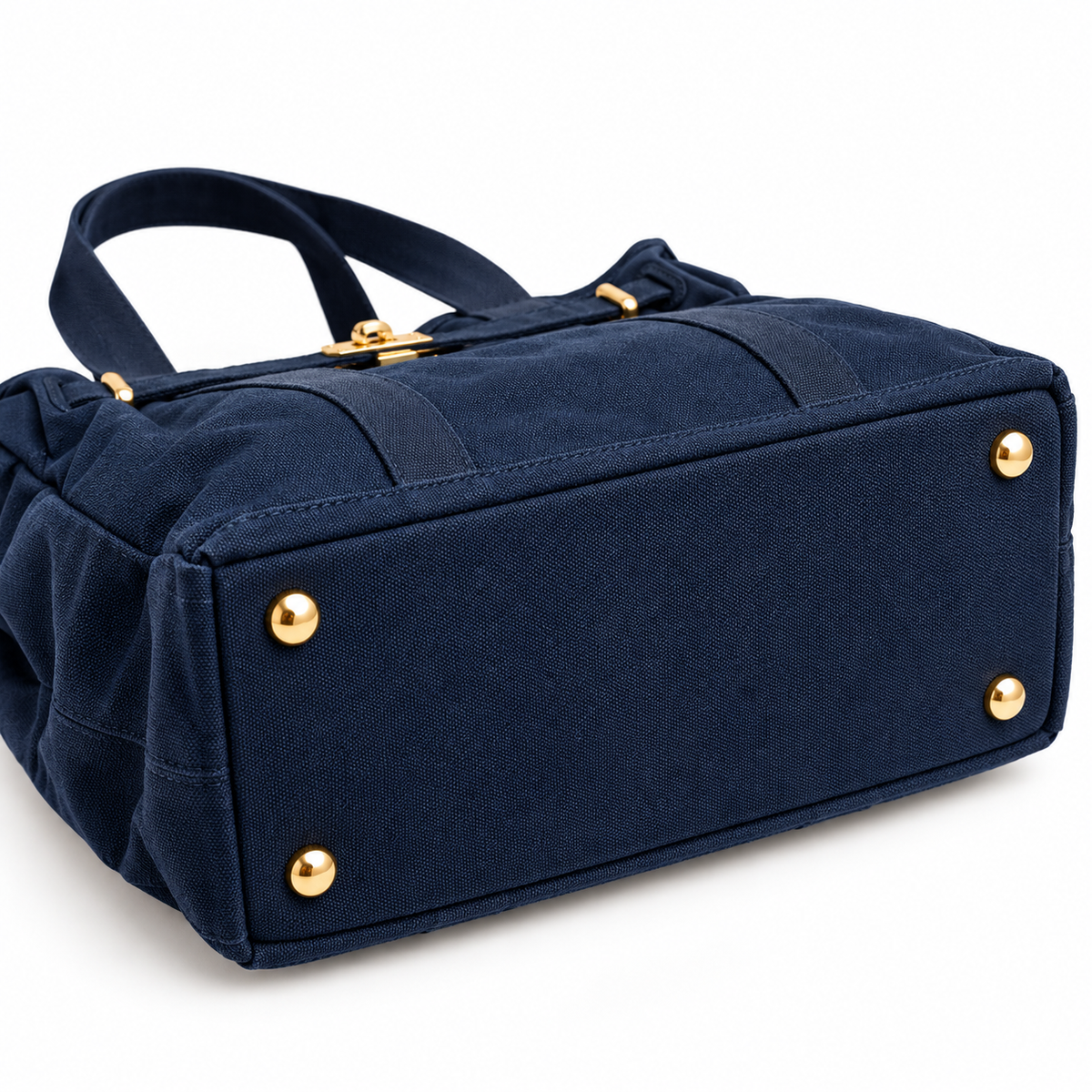 Huntley Equestrian Barnkin Canvas Tote Bag – Classic Navy