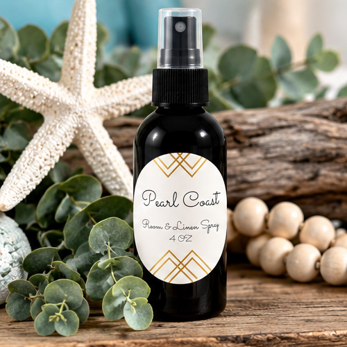 Pearl Coast Room & Linen Spray | Fresh Coastal Eucalyptus Scent – 4 oz