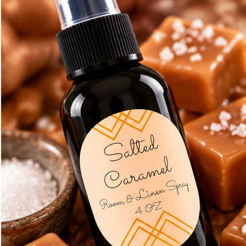 Salted Caramel Room & Linen Spray | Double-Scented 4 oz