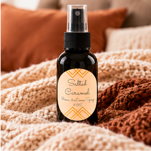 Salted Caramel Room & Linen Spray | Double-Scented 4 oz
