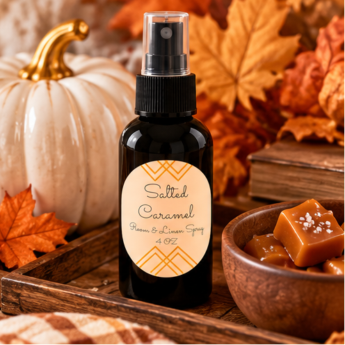 Salted Caramel Room & Linen Spray | Double-Scented 4 oz