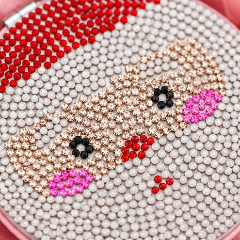 Christmas Sparkle Rhinestone Compact Mirrors | 4 Festive Designs