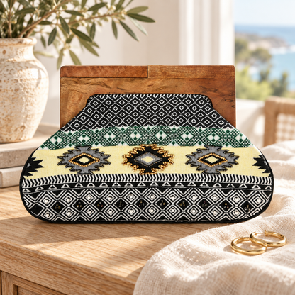 The Palm Springs Social Geometric Clutch | Mint & Lemon